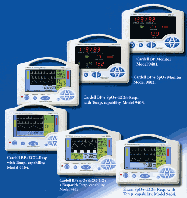 Full Line of Cardell BP Monitors